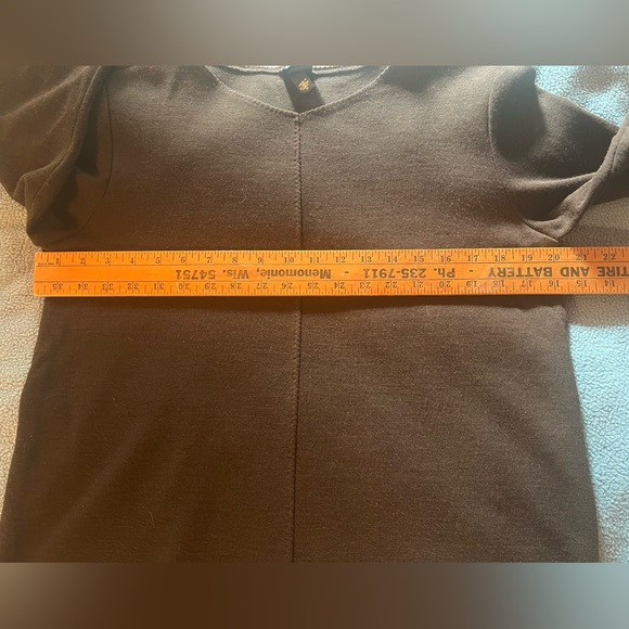 Eileen Fisher Sweater Brown M Wool Blend Stitching Vintage - Picture 9 of 9